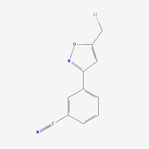 3-[5-(chloromethyl)-1,2-oxazol-3-yl]benzonitrile (CAS: 301853-70-3) - Related Chemical Product