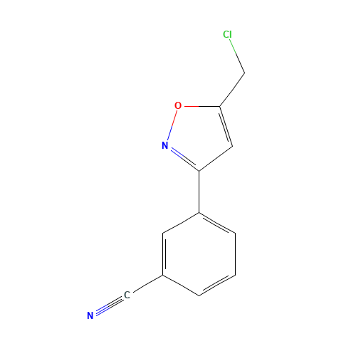 3-[5-(chloromethyl)-1,2-oxazol-3-yl]benzonitrile (CAS: 301853-70-3) - Related Chemical Product