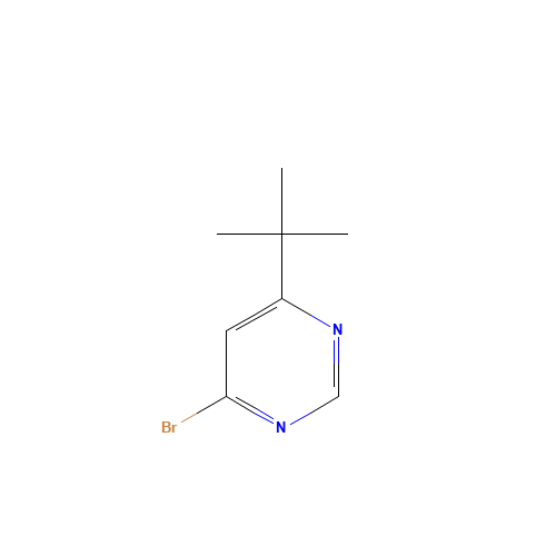 4-bromo-6-tert-butylpyrimidine (CAS: 19136-36-8) - Chemical Structure and Molecular Formula 