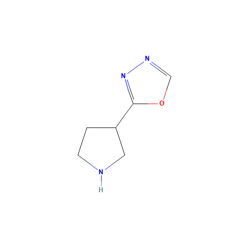 2-pyrrolidin-3-yl-1,3,4-oxadiazole (CAS: 1225218-54-1) - Related Chemical Product