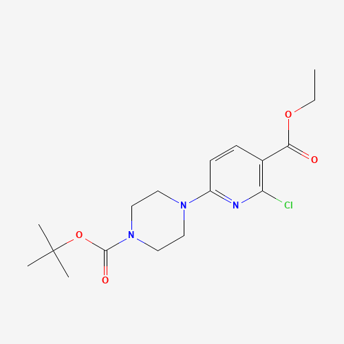 tert-butyl 4-(6-chloro-5-ethoxycarbonylpyridin-2-yl)piperazine-1-carboxylate (CAS: 1201675-64-0) - Related Chemical Product