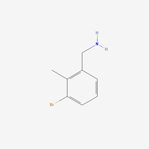 (3-bromo-2-methylphenyl)methanamine (CAS: 943722-02-9) - Chemical Structure and Molecular Formula 