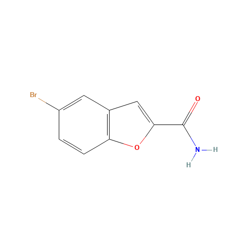 5-bromo-1-benzofuran-2-carboxamide (CAS: 35351-21-4) - Chemical Structure and Molecular Formula 