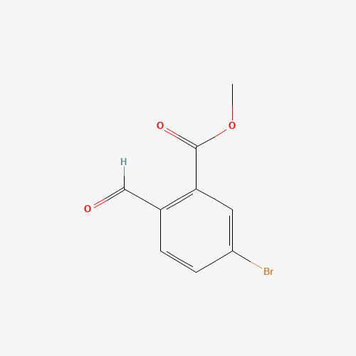 methyl 5-bromo-2-formylbenzoate (CAS: 1016163-89-5) - Chemical Structure and Molecular Formula 