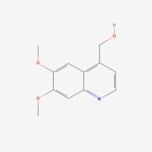 (6,7-dimethoxyquinolin-4-yl)methanol (CAS: 909007-18-7) - Chemical Structure and Molecular Formula 