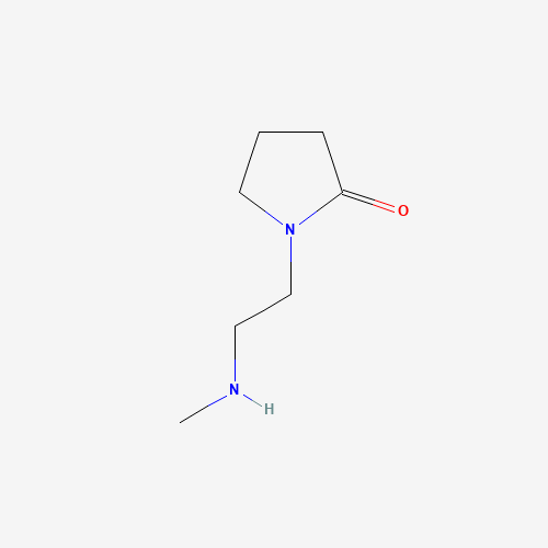 1-[2-(methylamino)ethyl]pyrrolidin-2-one (CAS: 86273-80-5) - Chemical Structure and Molecular Formula 
