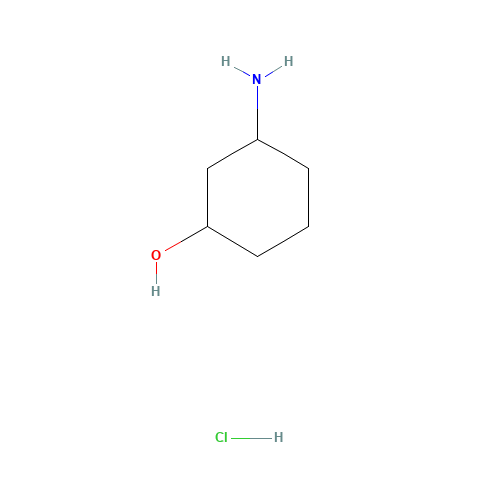 3-aminocyclohexan-1-ol;hydrochloride (CAS: 1263378-29-5) - Chemical Structure and Molecular Formula 