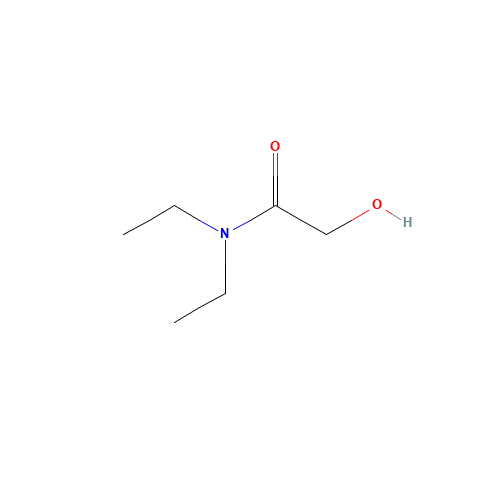 N,N-diethyl-2-hydroxyacetamide (CAS: 39096-01-0) - Chemical Structure and Molecular Formula 