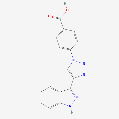 4-[4-(1H-indazol-3-yl)triazol-1-yl]benzoic acid (CAS: 1383705-82-5) - Related Chemical Product