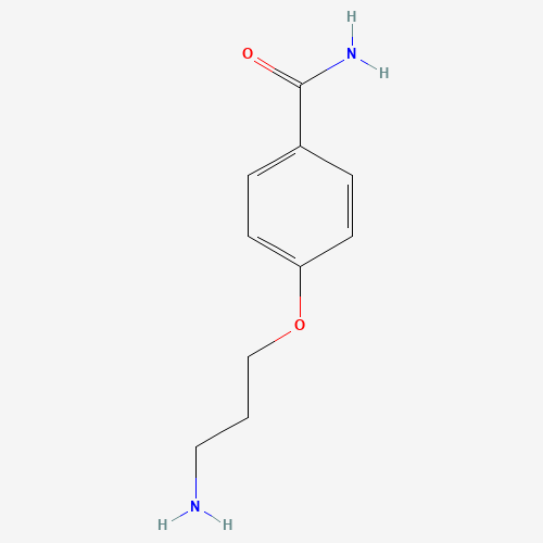 4-(3-aminopropoxy)benzamide (CAS: 1018600-42-4) - Chemical Structure and Molecular Formula 