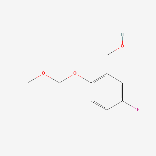 [5-fluoro-2-(methoxymethoxy)phenyl]methanol (CAS: 195300-27-7) - Chemical Structure and Molecular Formula 