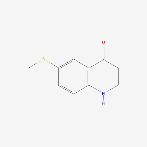 6-methylsulfanyl-1H-quinolin-4-one (CAS: 848128-86-9) - Chemical Structure and Molecular Formula 