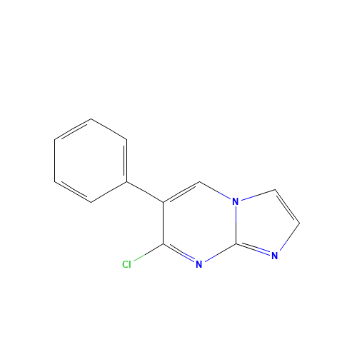 7-chloro-6-phenylimidazo[1,2-a]pyrimidine (CAS: 1116116-40-5) - Chemical Structure and Molecular Formula 