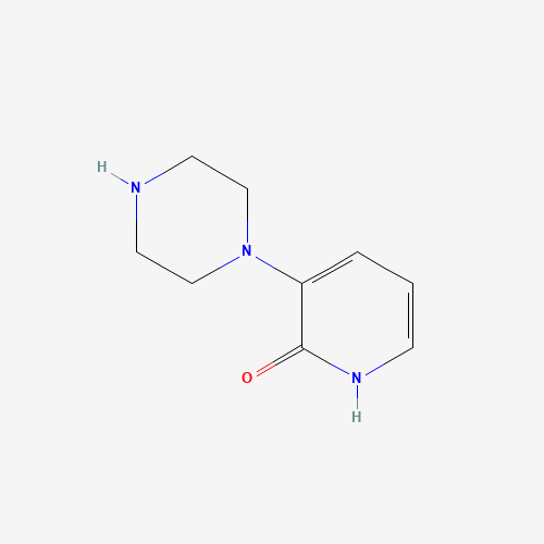 3-piperazin-1-yl-1H-pyridin-2-one (CAS: 911643-91-9) - Chemical Structure and Molecular Formula 