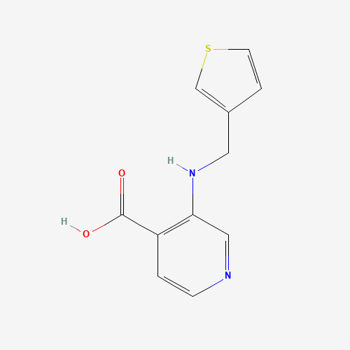 3-(thiophen-3-ylmethylamino)pyridine-4-carboxylic acid (CAS: 1461602-84-5) - Chemical Structure and Molecular Formula 