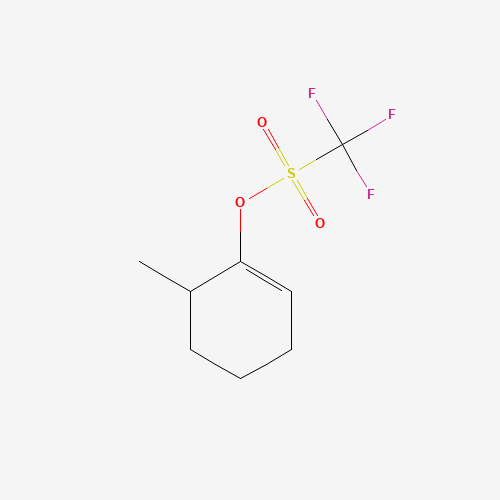 (6-methylcyclohexen-1-yl) trifluoromethanesulfonate (CAS: 76605-82-8) - Chemical Structure and Molecular Formula 