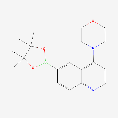 4-[6-(4,4,5,5-tetramethyl-1,3,2-dioxaborolan-2-yl)quinolin-4-yl]morpholine (CAS: 1201844-71-4) - Related Chemical Product