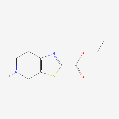 ethyl 4,5,6,7-tetrahydro-[1,3]thiazolo[5,4-c]pyridine-2-carboxylate (CAS: 1135122-10-9) - Chemical Structure and Molecular Formula 