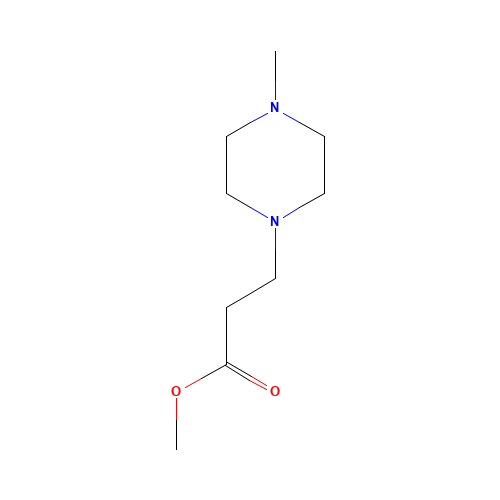 methyl 3-(4-methylpiperazin-1-yl)propanoate (CAS: 33544-40-0) - Chemical Structure and Molecular Formula 