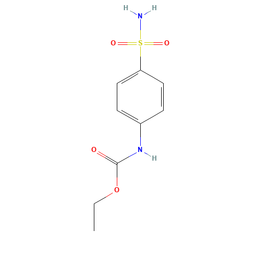 ethyl N-(4-sulfamoylphenyl)carbamate (CAS: 41104-55-6) - Chemical Structure and Molecular Formula 
