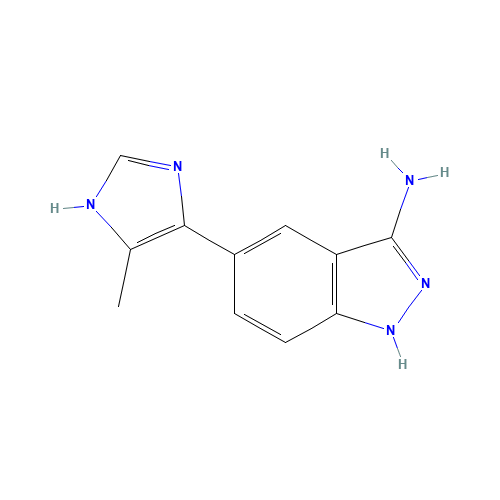 5-(5-methyl-1H-imidazol-4-yl)-1H-indazol-3-amine (CAS: 1093305-37-3) - Related Chemical Product