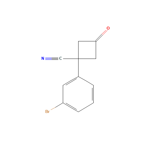 1-(3-bromophenyl)-3-oxocyclobutane-1-carbonitrile (CAS: 1342271-38-8) - Related Chemical Product