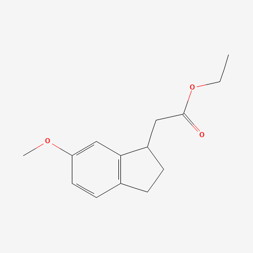 ethyl 2-(6-methoxy-2,3-dihydro-1H-inden-1-yl)acetate (CAS: 91284-09-2) - Related Chemical Product