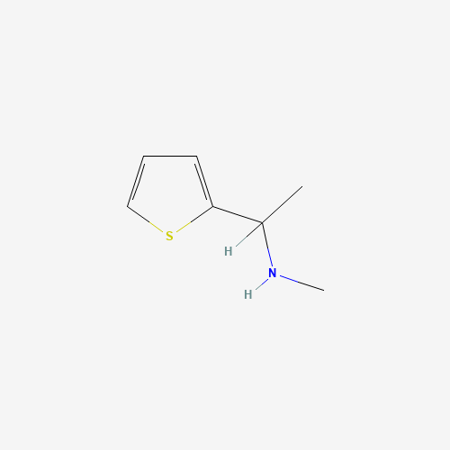N-methyl-1-thiophen-2-ylethanamine (CAS: 174316-28-0) - Chemical Structure and Molecular Formula 