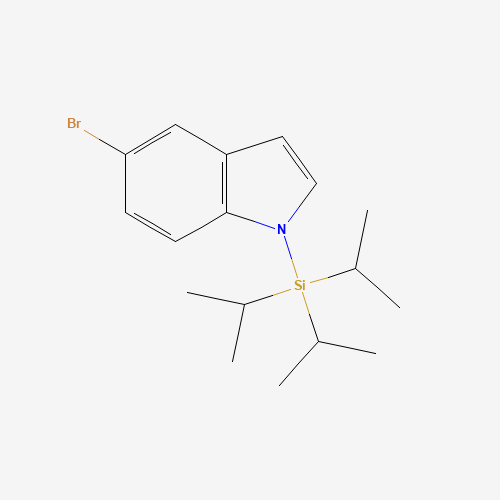 (5-bromoindol-1-yl)-tri(propan-2-yl)silane (CAS: 128564-66-9) - Chemical Structure and Molecular Formula 