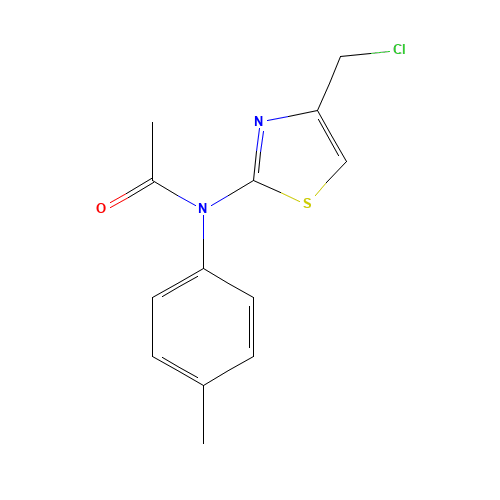 N-[4-(chloromethyl)-1,3-thiazol-2-yl]-N-(4-methylphenyl)acetamide (CAS: 58905-46-7) - Related Chemical Product