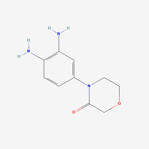 4-(3,4-diaminophenyl)morpholin-3-one (CAS: 1261222-08-5) - Chemical Structure and Molecular Formula 
