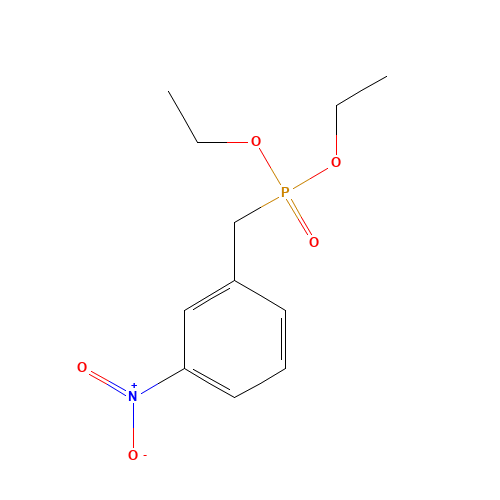 1-(diethoxyphosphorylmethyl)-3-nitrobenzene (CAS: 104097-04-3) - Chemical Structure and Molecular Formula 