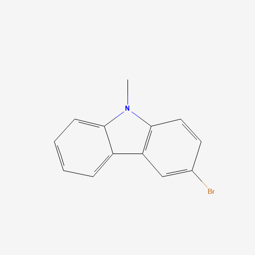 3-bromo-9-methylcarbazole (CAS: 91828-08-9) - Chemical Structure and Molecular Formula 