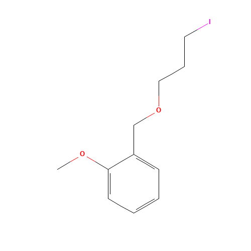 1-(3-iodopropoxymethyl)-2-methoxybenzene (CAS: 773092-62-9) - Chemical Structure and Molecular Formula 