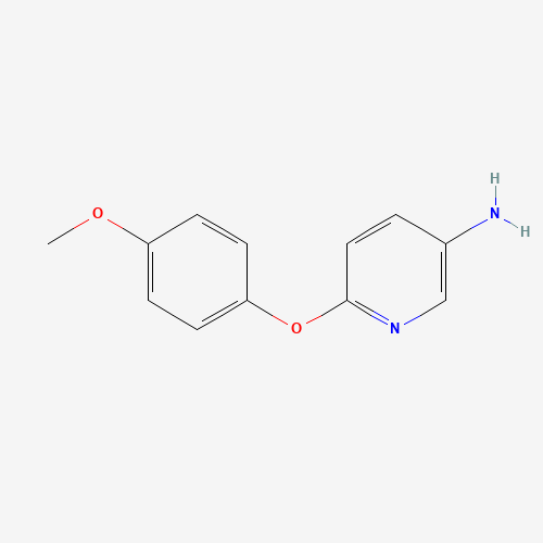 6-(4-methoxyphenoxy)pyridin-3-amine (CAS: 219865-99-3) - Chemical Structure and Molecular Formula 