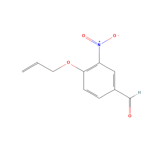 3-nitro-4-prop-2-enoxybenzaldehyde (CAS: 125872-98-2) - Chemical Structure and Molecular Formula 