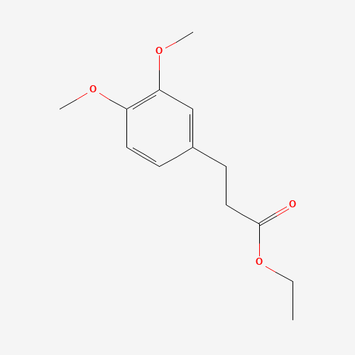 ethyl 3-(3,4-dimethoxyphenyl)propanoate (CAS: 63307-08-4) - Chemical Structure and Molecular Formula 