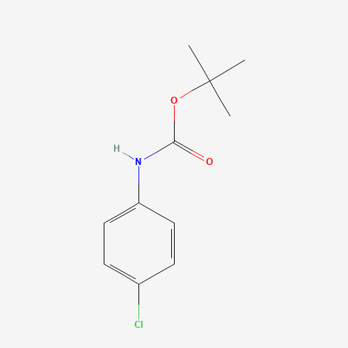 tert-butyl N-(4-chlorophenyl)carbamate (CAS: 18437-66-6) - Chemical Structure and Molecular Formula 