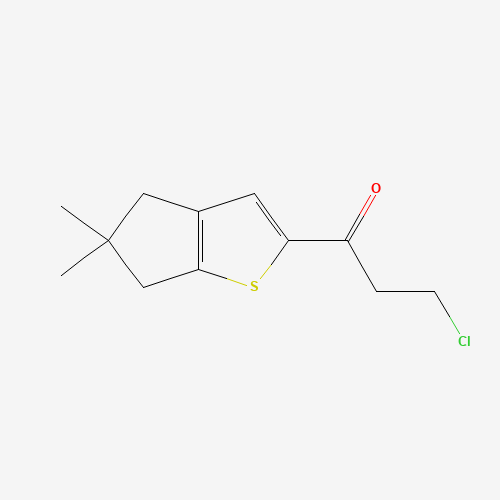 3-chloro-1-(5,5-dimethyl-4,6-dihydrocyclopenta[b]thiophen-2-yl)propan-1-one (CAS: 1346672-67-0) - Related Chemical Product