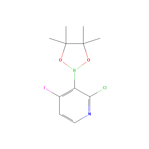 2-chloro-4-iodo-3-(4,4,5,5-tetramethyl-1,3,2-dioxaborolan-2-yl)pyridine (CAS: 1241950-75-3) - Related Chemical Product