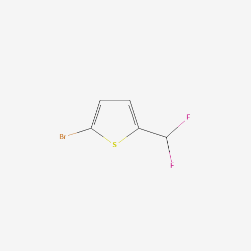 2-bromo-5-(difluoromethyl)thiophene (CAS: 924646-90-2) - Chemical Structure and Molecular Formula 