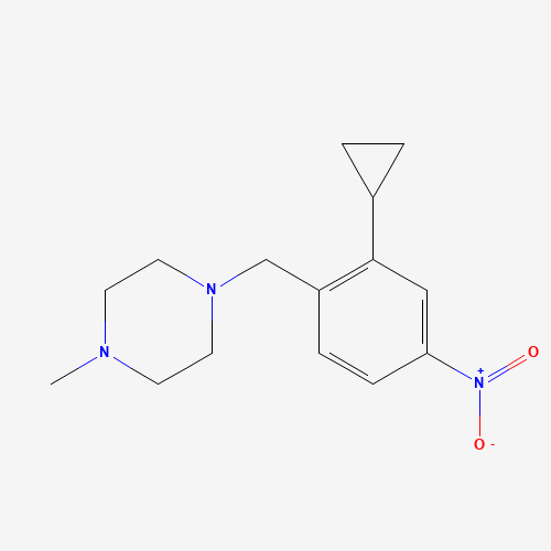 1-[(2-cyclopropyl-4-nitrophenyl)methyl]-4-methylpiperazine (CAS: 943320-68-1) - Related Chemical Product