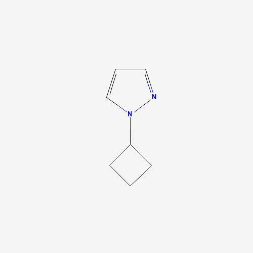1-cyclobutylpyrazole (CAS: 1190875-37-6) - Chemical Structure and Molecular Formula 