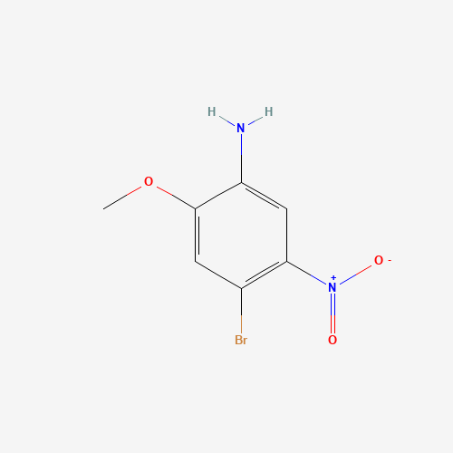 4-bromo-2-methoxy-5-nitroaniline (CAS: 1421371-97-2) - Chemical Structure and Molecular Formula 