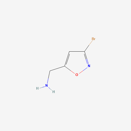 (3-bromo-1,2-oxazol-5-yl)methanamine (CAS: 2763-93-1) - Chemical Structure and Molecular Formula 