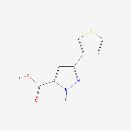 3-thiophen-3-yl-1H-pyrazole-5-carboxylic acid (CAS: 1029108-69-7) - Related Chemical Product