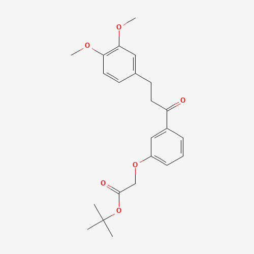 tert-butyl 2-[3-[3-(3,4-dimethoxyphenyl)propanoyl]phenoxy]acetate (CAS: 178445-86-8) - Related Chemical Product