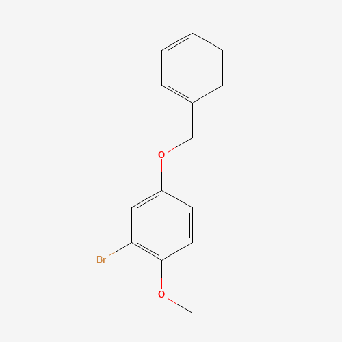 2-bromo-1-methoxy-4-phenylmethoxybenzene (CAS: 79352-65-1) - Chemical Structure and Molecular Formula 