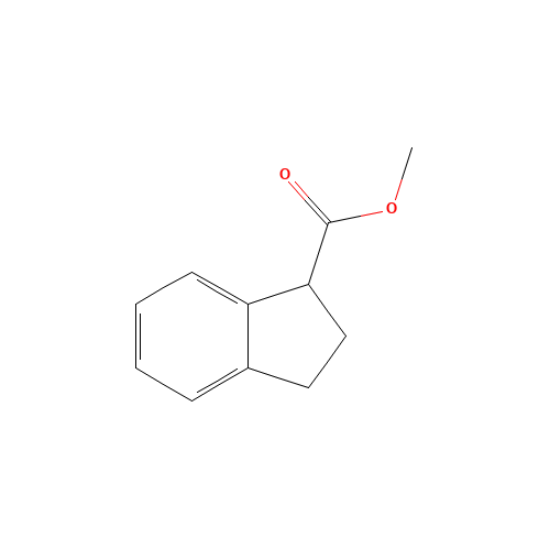 methyl 2,3-dihydro-1H-indene-1-carboxylate (CAS: 26452-96-0) - Chemical Structure and Molecular Formula 