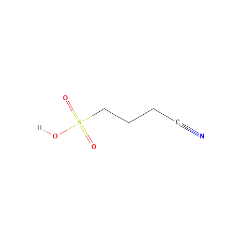 3-cyanopropane-1-sulfonic acid (CAS: 99586-41-1) - Chemical Structure and Molecular Formula 
